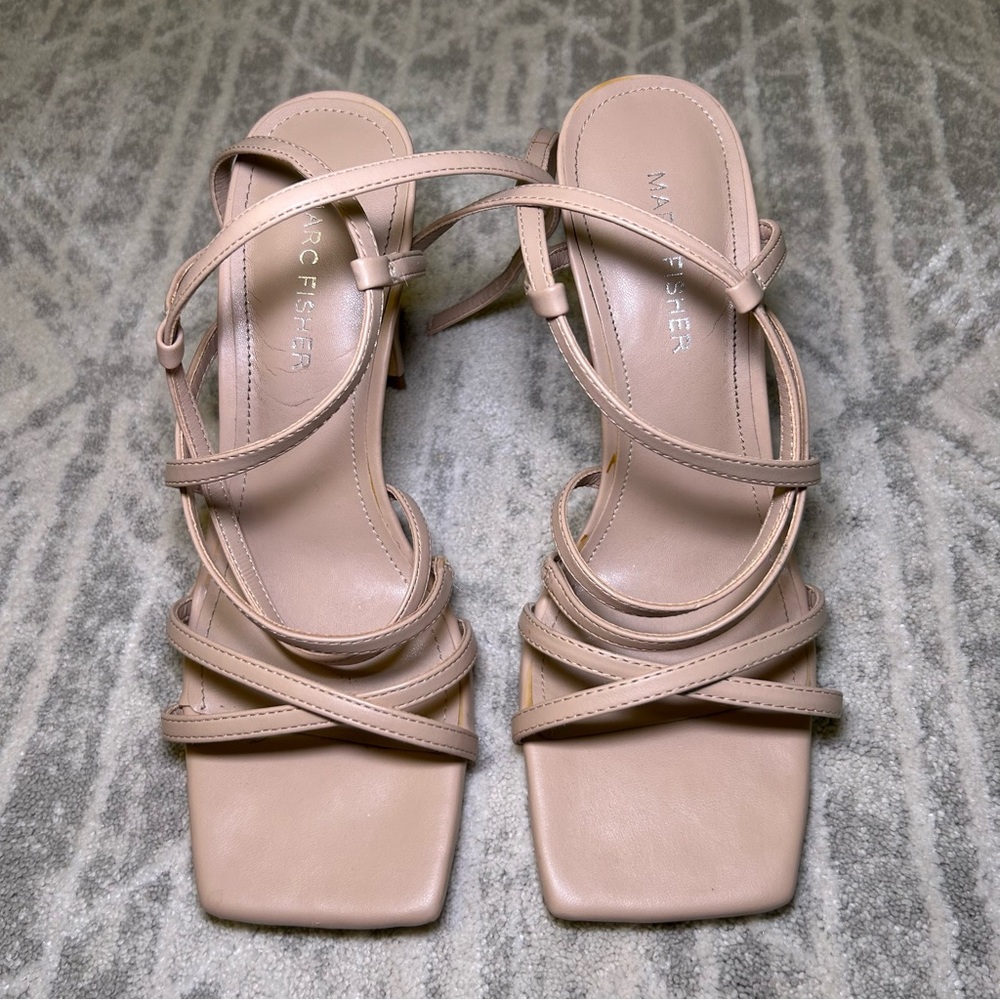 Marc Fisher Women's Tan Strappy Sandals